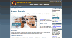 Desktop Screenshot of anyloan.com.au
