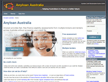 Tablet Screenshot of anyloan.com.au
